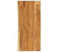 WXGTBKPR Piano lavabo in legno massiccio di acacia, 140 x 52 cm, bordo | Design rustico da bagno, resistente all'umidità, ogni pezzo è unico