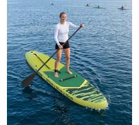 WXGTBKPR Tavola da SUP 2 in 1 con sedile Poseidon | Include doppia pagaia, struttura in PVC resistente ai raggi UV, per attività acquatiche