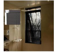 WXGZSKLV Tenda Veneziane Interni su Misura in Alluminio 25 mm, Senza Fori, 45 55 90 120 130 150 175 180 200 205 cm Tende Finestre Orizzontali Privacy, Veneziana Oscuranti per Ufficio Terrazze(Nero)
