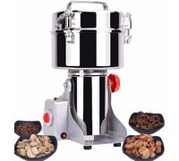 Wxh Mulino Elettrico per Cereali Aggiornato Mulino per Spezie Ad Alta velocità Macina per Erbe Aromatiche Commerciale Macinatore per Cereali Secchi, 1000g