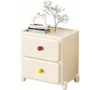 WXHJM Comodini per Camera da Letto, Bianco, Tavolino Laterale per Soggiorno con 4 Ruote, Moderno e Semplice, Senza Montaggio, Mobile Contenitore 2/3/4/5 Elementi, comodino B-40cm,2nd floor