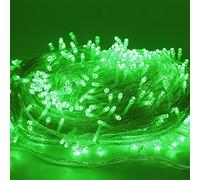 WxiaoD LED multifunzione ghirlande luminose 50 m 500 LED, 8 modalità luce albero di Natale ghirlanda luminosa clip foto illuminazione impermeabile per decorazione tenda giardino festa di nozze - verde