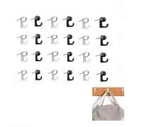 Wxinsheng 50 Ganci Trasparenti a Palla,Ganci Push Pin per Bacheca,Lavagna,Mini Ganci in Plastica Resistente per Note,Foto,Cavi,Nero o Trasparente,Senza Graffi,per Ufficio,Casa,Scuola