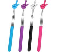 Wxinsheng Bacchette Telescopiche per Insegnanti,Puntatore Allungabile Retrattile,Bastone a Forma di Dito in Acciaio Inox per Bambini e Insegnanti,per Presentazioni,Aula,Lettura e Seminari