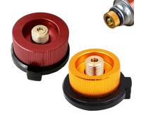 Wxinsheng Cartuccia Adattatore Gas,2 Pezzi Set Adattatore per Fornello da Campeggio,Connettore per Bombola a Gas e Stufa a Butano con Vite,Convertitore per Cartucce di Gas