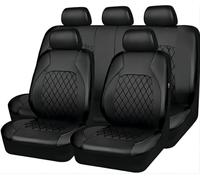 wxjcg 9 Pezzi Auto Set Coprisedili per VW Tiguan 2016-2025, Pelle PU Copri-Sedile Impermeabile Comfort Accessori Interno,A