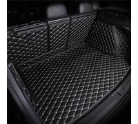 WXJFFF Tappeto Bagagliaio Auto per Land Rover Range Rover Velar 2017-2020, Copertura Totale Pelle Tappetino Vasca Bagagliaio Impermeabile AntiGraffio Accessori Interni,Black-Beige