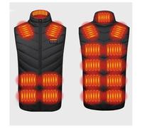 WXJHNYBS 3 modalità di Riscaldamento,Lavabile Maglia Riscaldata Uomo per L'Escursionismo,L'Arrampicata,21Heizzonen-4XL
