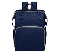 WXJHNYBS Lettino Pieghevole Borsa Zaino Premaman, Zaino Fasciatoio Con Lettino Pieghevole Zaino Multifunzione Mamma Con Tasca Isolante Zaino Fasciatoio Neonato Per Mamme E Papà,NavyBlue