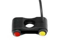 WXJOZDS Interruttore for Moto, Bicicletta elettrica, Scooter, Manubrio da 7/8" e 22 mm, Interruttore for clacson antinebbia, ON/off, Avvio a 2 Pulsanti(Mode 4)