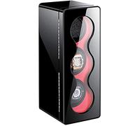 WXKAGF Avvolgitori per Orologi, Scatola avvolgitore Automatico per Orologi Nera 3 batterie in Legno custodie per Orologi silenziosi scatole per Orologi avvolgitori Display Stor (avvolgitore)