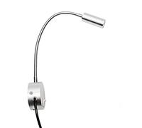 WXKAGF Lampada da Lettura a Parete con Interruttore, Lampada da Comodino a LED con Collo di Cigno Flessibile per Camera da Letto, Lampada da Lettura Spot per Lettura a Letto per Studenti 3w, Luce