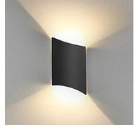 WXKAGF Lampada da parete a LED, lampada da parete moderna in alluminio, applique da interno in acrilico da 10 W, luce verso il basso contemporanea per soggiorno, camera da letto, corridoio, corridoio,