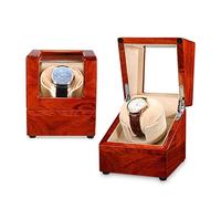 WXKAGF Scatola avvolgitore Automatico per Orologio Singolo, Motore Silenzioso e Rotazione in 4 modalità, Display per riporre Gli Orologi in Legno (A) (avvolgitore)