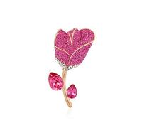 WXKAGF Spilla da Donna Spilla con Fiore Rosa, Accessori per Corpetto da Donna alla Moda Spilla da Abito, Bellissima Spilla con Fiore Rosa, per Regalo di Compleanno per Moglie Spille squisite