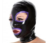 WXLPCGO Lattice Testa Coperchio Maschera in Lattice Occhi Esposti Bocca Maschera Facciale Sexy per Gioco di Ruolo di Party Club(Size:L-68CM)