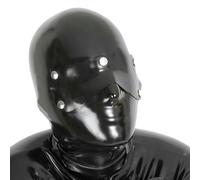 WXLPCGO Maschera Lattice Nero da Uomo con Maschera per Gli Occhi per Diy Maschera In Gomma Naturale Adatto Cosplay In Maschera(Size:L-68CM)