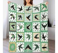 WXLWHR Coperta in Pile Con Birds, Coperta Per Letto, Divano, Ufficio Con Various Flying Birds, Calda E Morbida, Idea Regali Per Adolescenti E Adulti 40x50inch(100x130cm)