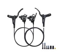 WxMTykx Set Freno Disco Idraulico Montaggio Piatto Leva Freno Lega Alluminio E Pinza 2 Pistoncini Anteriore 830mm Posteriore 1600mm Flessibile Tubo Per Bici Strada Gravel(Left-Front+Right-Rear)