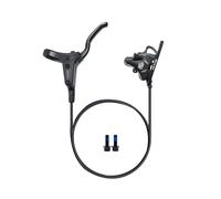 WxMTykx Set Freno Disco Idraulico Montaggio Piatto Leva Freno Lega Alluminio E Pinza 2 Pistoncini Anteriore 830mm Posteriore 1600mm Flessibile Tubo Per Bici Strada Gravel(Left-Front)