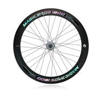 WxMTykx Set Ruote Bici Scatto Fisso 700C 40/60mm Cerchio Profondo Lega Alluminio Ruote Larghezza Interna 16mm Larghezza Esterna 27mm Mozzi Cuscinetti Sigillati V-Brake 100/120mm(Rear,60mm)