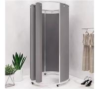 WXPGFEQ Espositori per camerini di Prova per Negozi di Abbigliamento/studi fotografici/uffici, camerini su Ruote, camerini per la Privacy con Tende Parasole (Grey1)