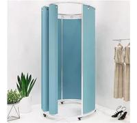 WXPGFEQ Espositori per camerini di Prova per Negozi di Abbigliamento/studi fotografici/uffici, camerini su Ruote, camerini per la Privacy con Tende Parasole (Colore: Blu 2)