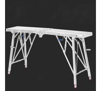 WXPGFEQ Scala a pioli Pieghevole Portatile ad Altezza Regolabile e banco da Lavoro, Ideale per Pulizie, Pittura e Decorazione. Resistente, Leggera e Facile da riporre.