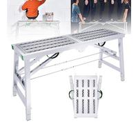 WXPGFEQ Scala/Sgabello Multiuso in Acciaio al Carbonio con Altezza Regolabile e Piedini Antiscivolo, Ideale per la Pulizia dei soffitti, la verniciatura e Il Lavaggio Auto. Piattaforma di Lavoro Pie