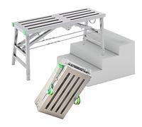 WXPGFEQ Scala/Sgabello Pieghevole Multifunzione con Altezza Regolabile e Larghezza di 40 cm (C 180×40 cm) per lavori di ristrutturazione e Manutenzione Domestica.