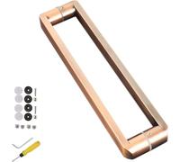 WXPGFEQ Set di Maniglie per Porte Moderne e Resistenti in Acciaio Inossidabile - per Ingresso, Bagno, Doccia, Porte scorrevoli a Scomparsa, Maniglie a Tirante a Doppia Faccia per vetrine, Complete d