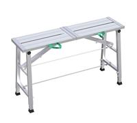 WXPGFEQ Sgabello Pieghevole Portatile, Piattaforma di Lavoro Robusta per ponteggi, Ideale per la Pulizia di soffitti, la verniciatura e Il Lavaggio Auto. Scala compatta da Cantiere (120x27 cm).