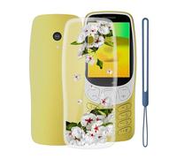 WXPPJ Cover per Nokia 3210 2024, Custodia TPU in Silicone Flessibile Morbida e Sottile, Trasparente Antiurto Morbido Bumper Protettiva Case per Nokia 3210 2024 (2.40") - Fiore Pero
