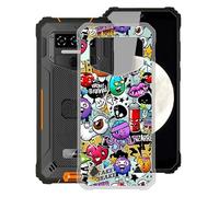 WXPPJ Cover per Oukitel WP23 PRO, Custodia TPU in Silicone Flessibile Morbida e Sottile, Trasparente Antiurto Morbido Bumper Protettiva Case per Oukitel WP23 PRO (6.52") - Graffiti
