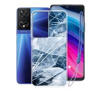 WXPPJ Cover per TCL 505, Custodia TPU in Silicone Flessibile Morbida e Sottile, Trasparente Antiurto Morbido Bumper Protettiva Case per TCL 505 (6.75") - XV19