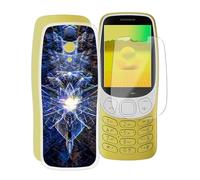 WXPPJ Custodia per Nokia 3210 2024 Cover, Trasparente Silicone TPU Case, Antiurto Bumper Protezione + Vetro Temperato Pellicola Protettiva per Nokia 3210 2024 (2.40") - XV46
