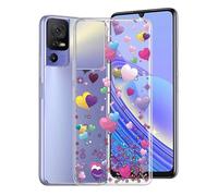 WXPPJ Custodia per TCL 40 SE, Anti-Ingiallimento Gel Case Protettiva, AntiGraffio Silicone Morbida TPU Ultra Sottile Trasparente Bumper Cover per TCL 40 SE (6.75") - Amore