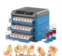 WXPXYBF Incubatrice Automatica per 64 Uova con Controllo di Temperatura e umidità, Display a LED e vassoi Regolabili per Galline, Anatre e Uccelli.