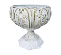 Wxqbjtam Vaso per Piante Romano, Vaso per Piante Da Interno Ed Esterno, Statua a Colonna, Centrotavola Vintage, Vaso per Fiori, Lavorazione Artigianale in Ferr, S