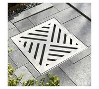 WXQTM Griglia Drenaggio Quadrata con Cornice Griglia per Pozzetto Raccolta | Coperchio per Scarico A Pavimento In Acciaio Inossidabile Antiscivolo per Interni Ed Esterni Bagno Cucina(50x30x3cm)