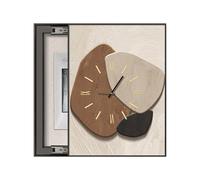 WXQTM Quadro da Appendere con Orologio E Contatore Stile Verticale Stile Scorrevole Quadro Decorativo Per Quadro Elettrico Adatto Per Corridoi (50x40cm)