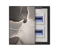 WXQTM Quadro Elettrico Decorativo Stile Verticale Quadro Scorrevole da Appendere Copre Il Quadro Elettrico Adatto per Soggiorni (F,50x70cm)