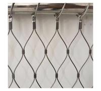 WXQTM Rete Metallica Tessuta in Acciaio Inox Rete Piante Rampicanti Rete Sicurezza Resistente all'Usura Tagliabile Rete Balconi, per Campi Calcio Giardini (1x3m/3.28x9.84ft)