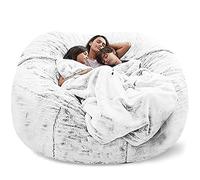 WXQY Puff Poltrona a Sacco Fodera per Pouf a Sacco da Esterno Puff Bean Bag Chair XXL Senza Imbottitura Gigante in Tessuto per Adulti Bambini, Pouf da Soggiorno, Grande Poltrona Copertura