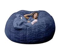 WXQY Puff Poltrona a Sacco Fodera per Pouf a Sacco da Esterno Puff Bean Bag Chair XXL Senza Imbottitura Gigante in Tessuto per Adulti Bambini, Pouf da Soggiorno, Grande Poltrona Copertura