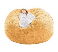 WXQY Puff Poltrona Fodera per Pouf a Sacco da Esterno Bean Bag Chair XXL Senza Imbottitura Gigante in Tessuto per Adulti Bambini, Pouf da Soggiorno, Grande Poltrona Copertura