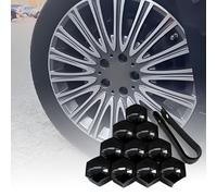 WXRNBN 20 Pezzi Cappucci per Viti Ruota per Cappucci per Dadi Ruota per Auto per Audi Q5 ab 2025, Viti per Ruote Dadi Ruota Cerchioni a Vite Protezione Esterna,Black-21MM