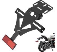 WXRNBN Portatarga Moto per Kawasaki Z650RS Z650 RS 2022 2023 2024 2025, Portatarga Moto in Lega di Alluminio Moto Portatarga Targhe Angolo RegolabileSet Conversione Posteriore