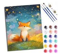 WXRWANG Dipingere con i numeri, per adulti, ridere sotto il cielo stellato, set di pittura a olio dipinta a mano, per principianti e adulti, colori acrilici, decorazione per la casa, regalo di Natale