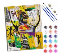 WXRWANG Dipingi con i numeri, per adulti, personaggio astratto, graffiti, pittura con i numeri, per adulti, kit fai da te, pittura con i numeri, kit di artigianato per rilassarti e alleviare lo stress
